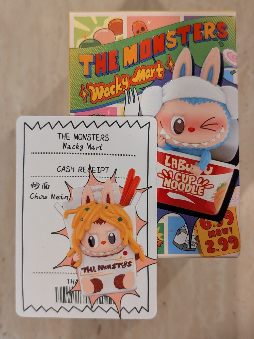 POP MART Labubu THE MONSTERS Wacky Mart Series - Chow Mein